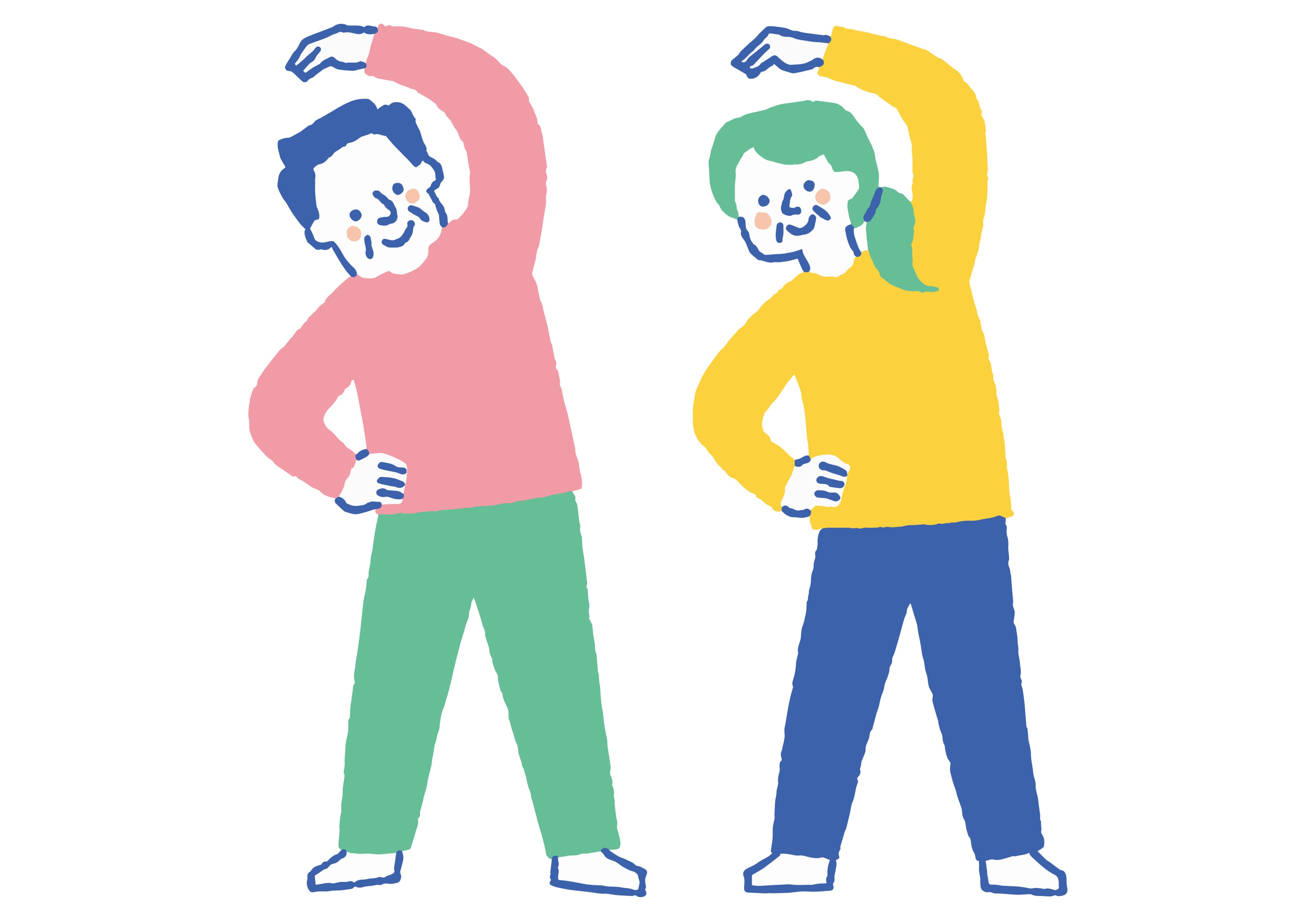 健康的に運動する女性たち